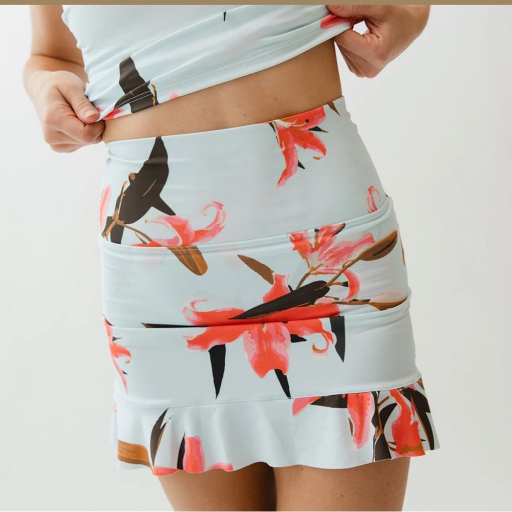 Albion Sea Glass High Waisted Swim Skirt